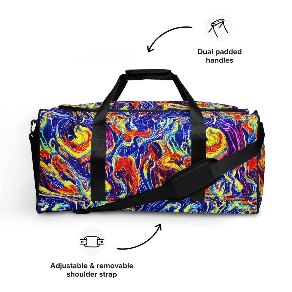 Firework Ocean on Duffle Bag — Front