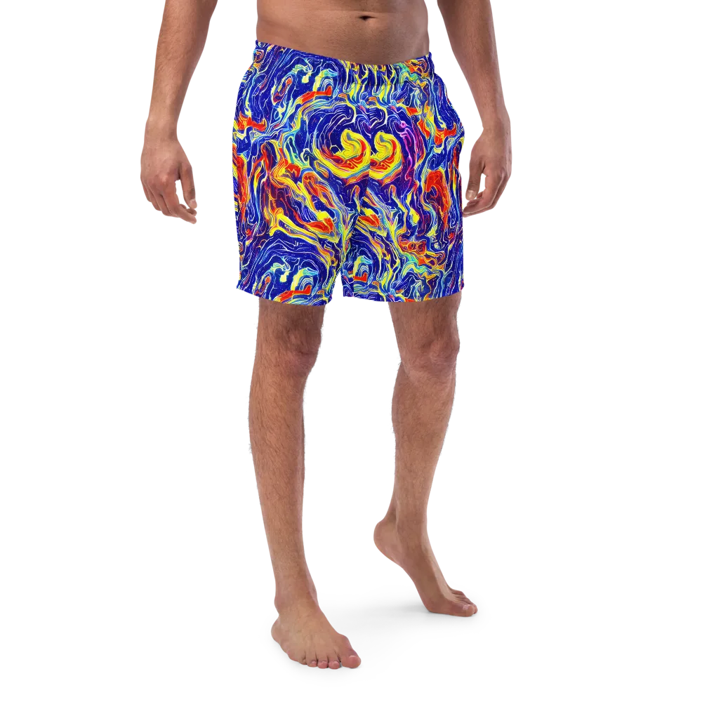Firework Ocean on Swim Trunks — Front