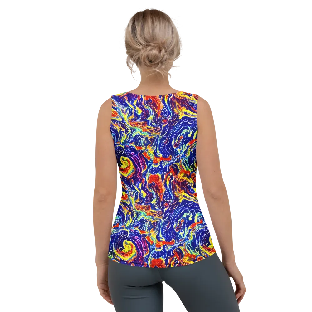 Firework Ocean on Women's Tank Top — Back