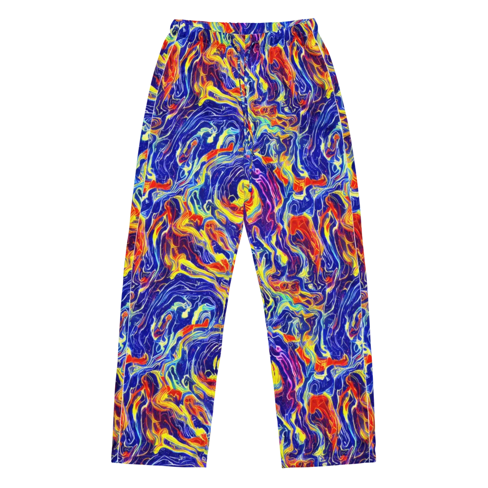 Firework Ocean on Women's Pajama Pants — Front