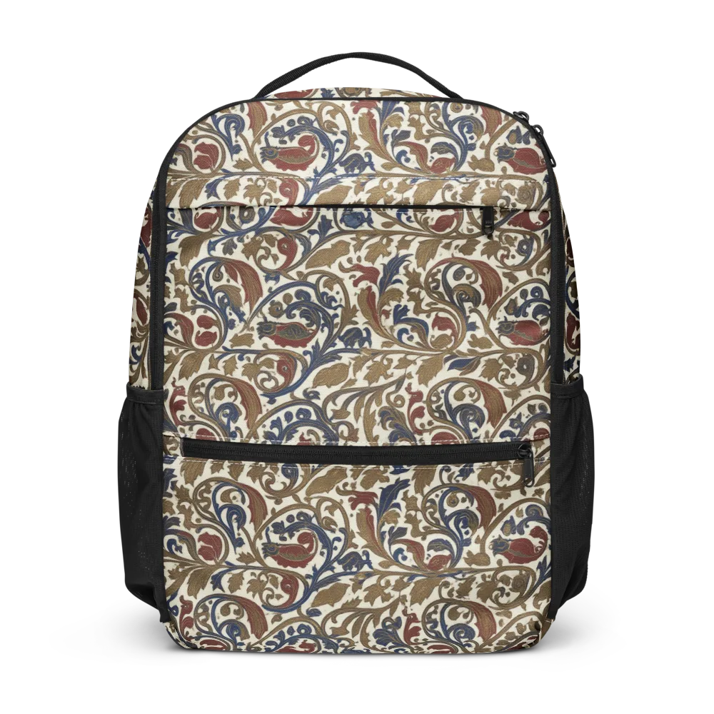 Brocade Menagerie on Utility Backpack — Front
