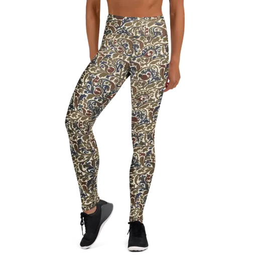 Brocade Menagerie on a Yoga Leggings