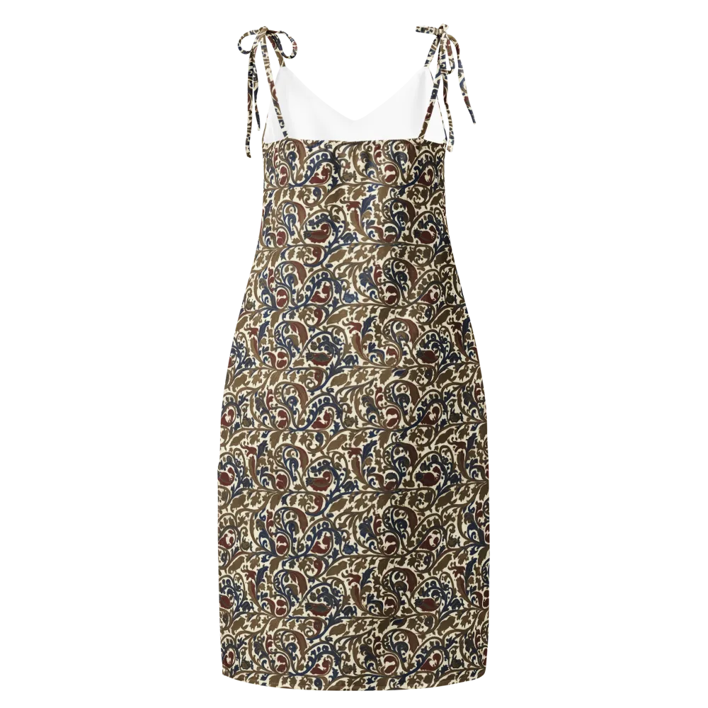 Brocade Menagerie on Slip Dress — Back