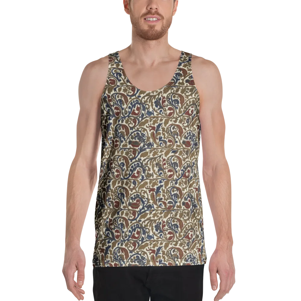 Brocade Menagerie on Men's Tank Top — Front