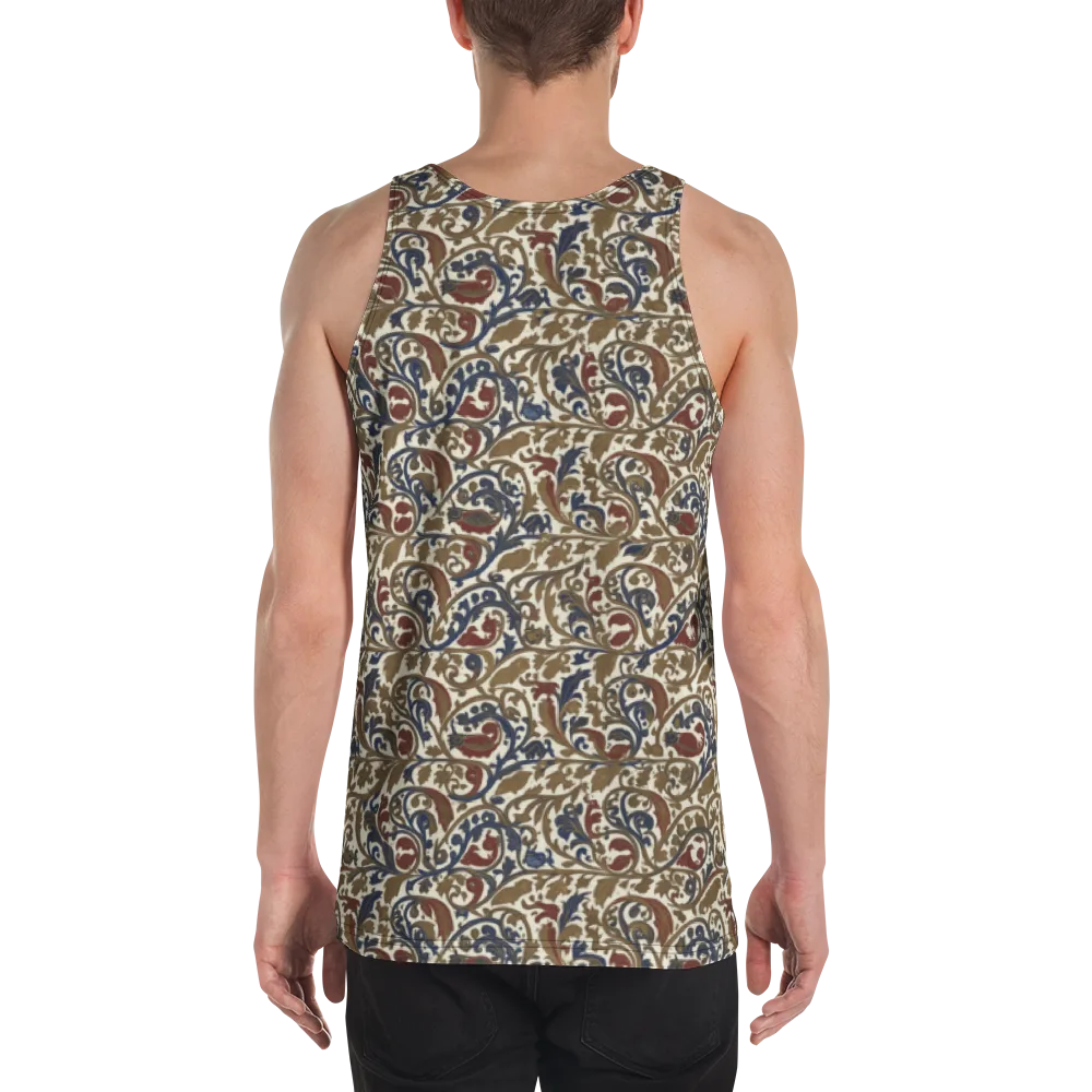 Brocade Menagerie on Men's Tank Top — Back