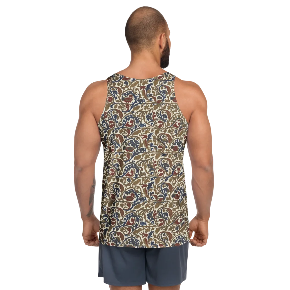Brocade Menagerie on Men's Tank Top — Back