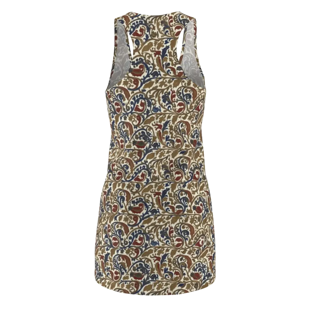 Brocade Menagerie on Racerback Dress — Back
