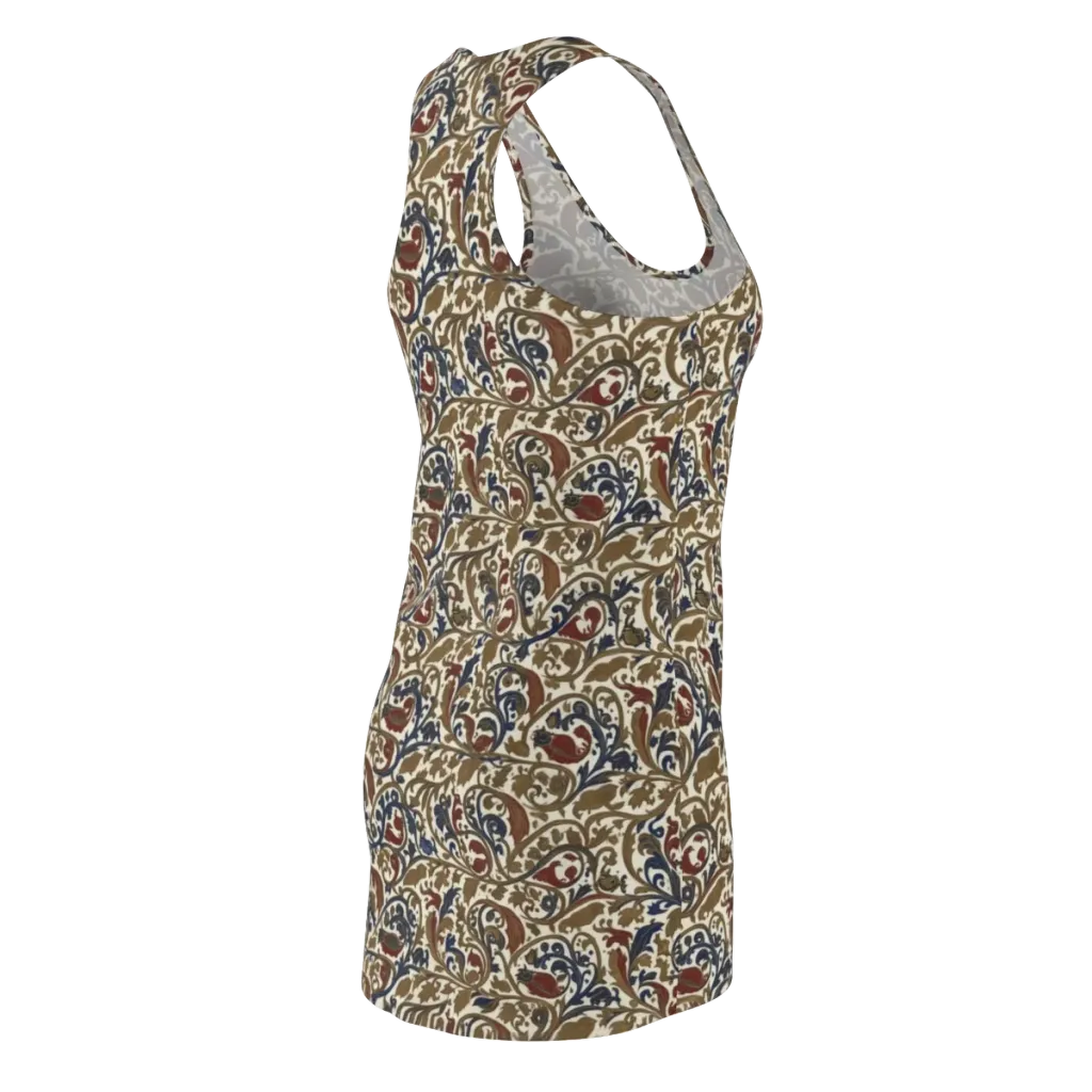 Brocade Menagerie on Racerback Dress — Back Side