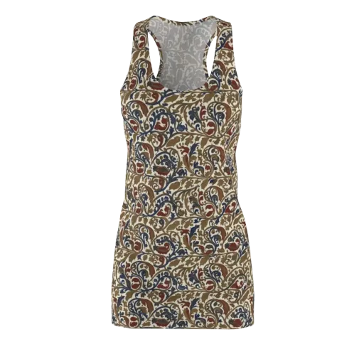 Brocade Menagerie on a Racerback Dress