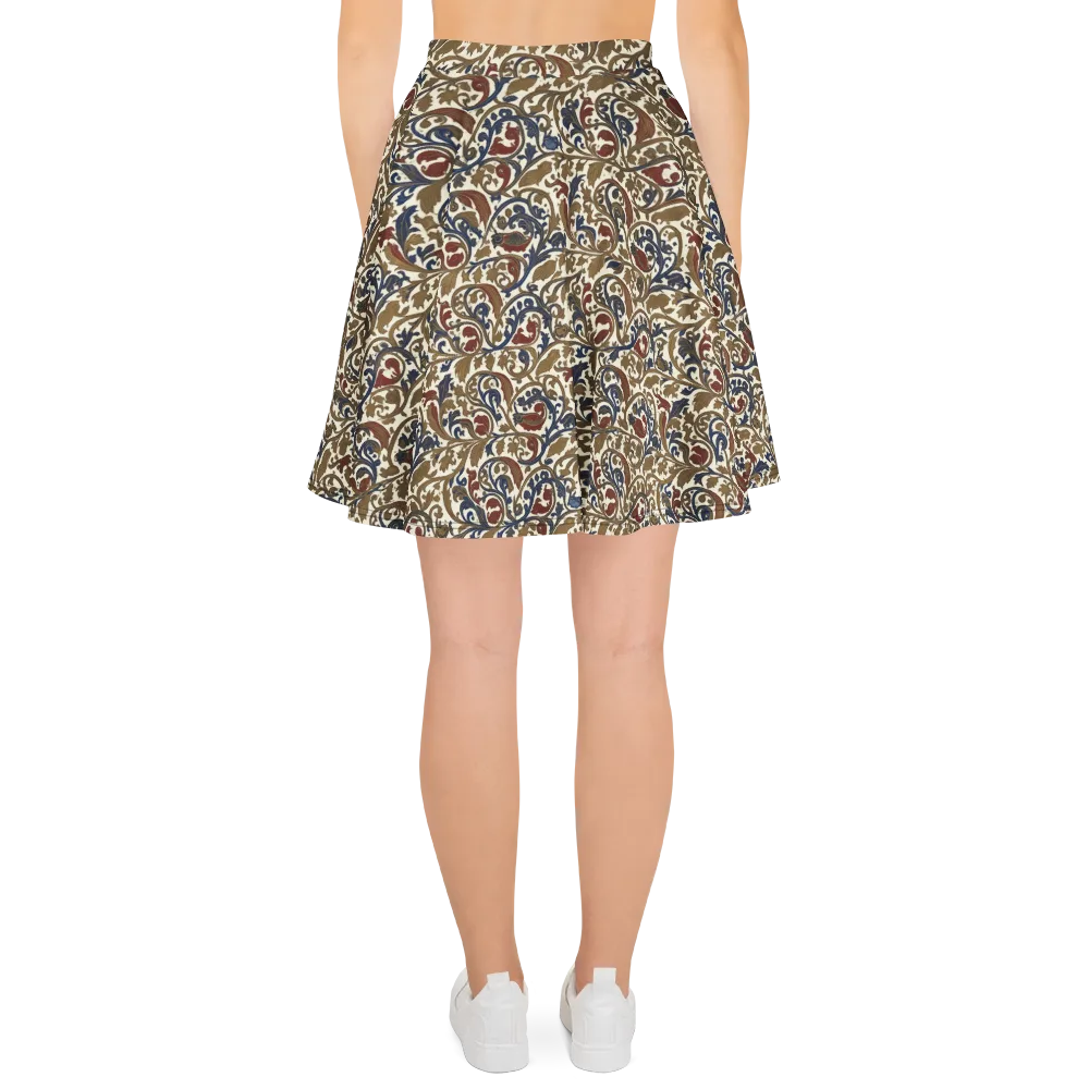 Brocade Menagerie on Skater Skirt — Back