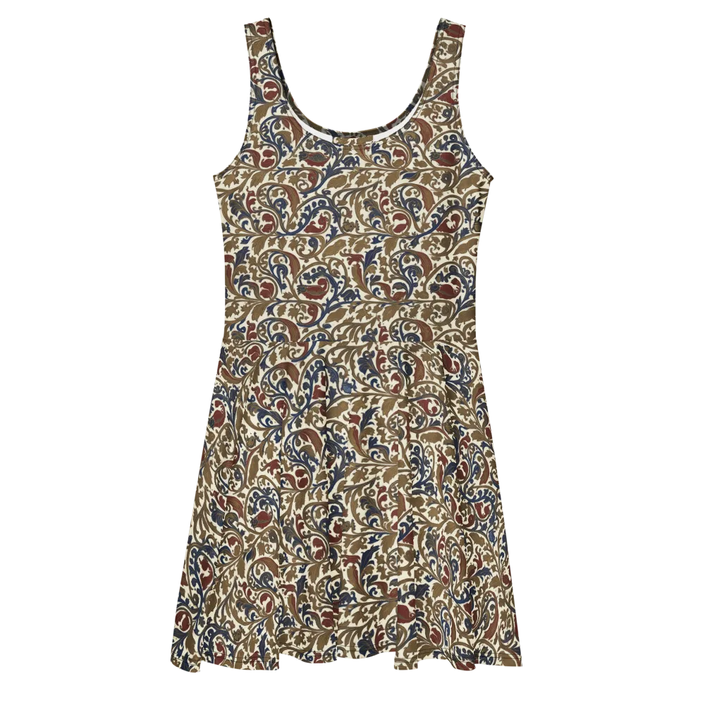 Brocade Menagerie on Skater Dress — Front