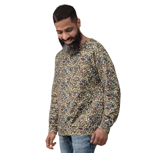 Brocade Menagerie on a Sweatshirt