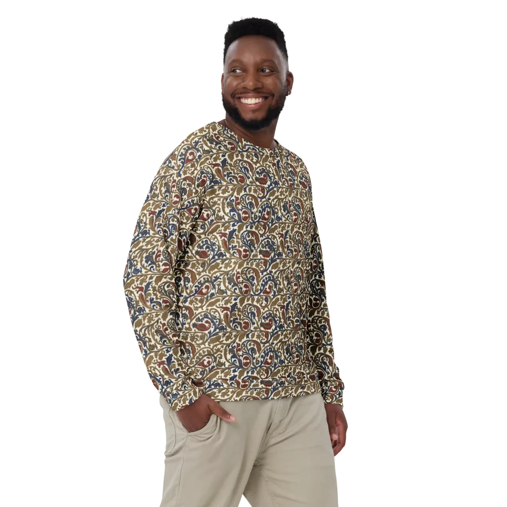 Brocade Menagerie on Sweatshirt — Front