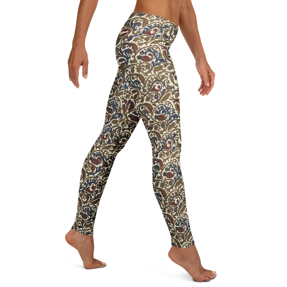 Brocade Menagerie on Leggings — Right