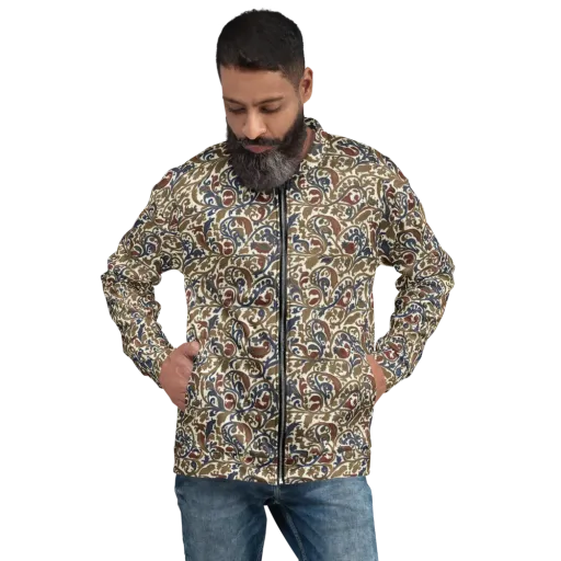 Brocade Menagerie on a Bomber Jacket