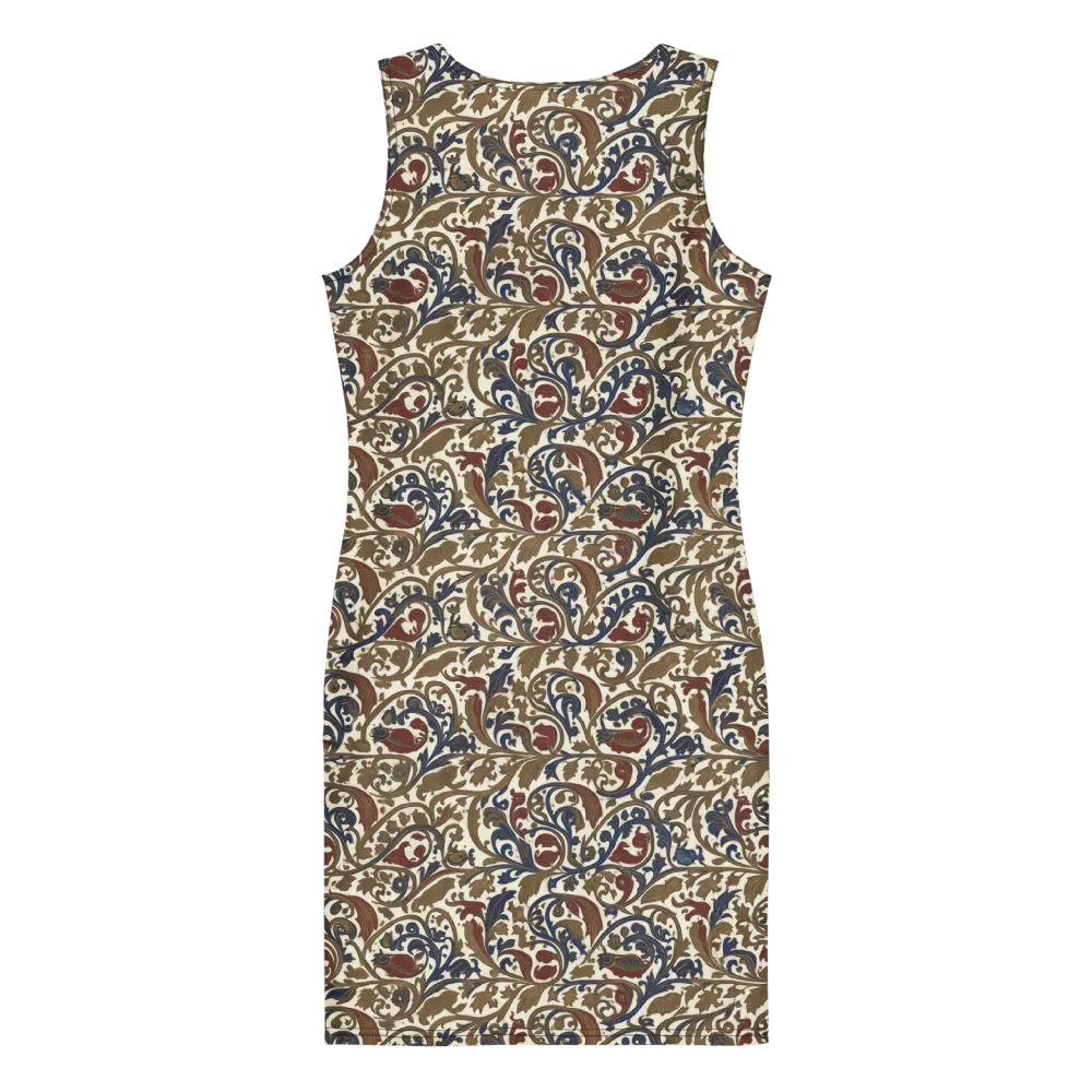 Brocade Menagerie on Bodycon Dress — Back