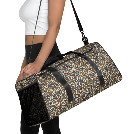 Brocade Menagerie on a Duffle Bag