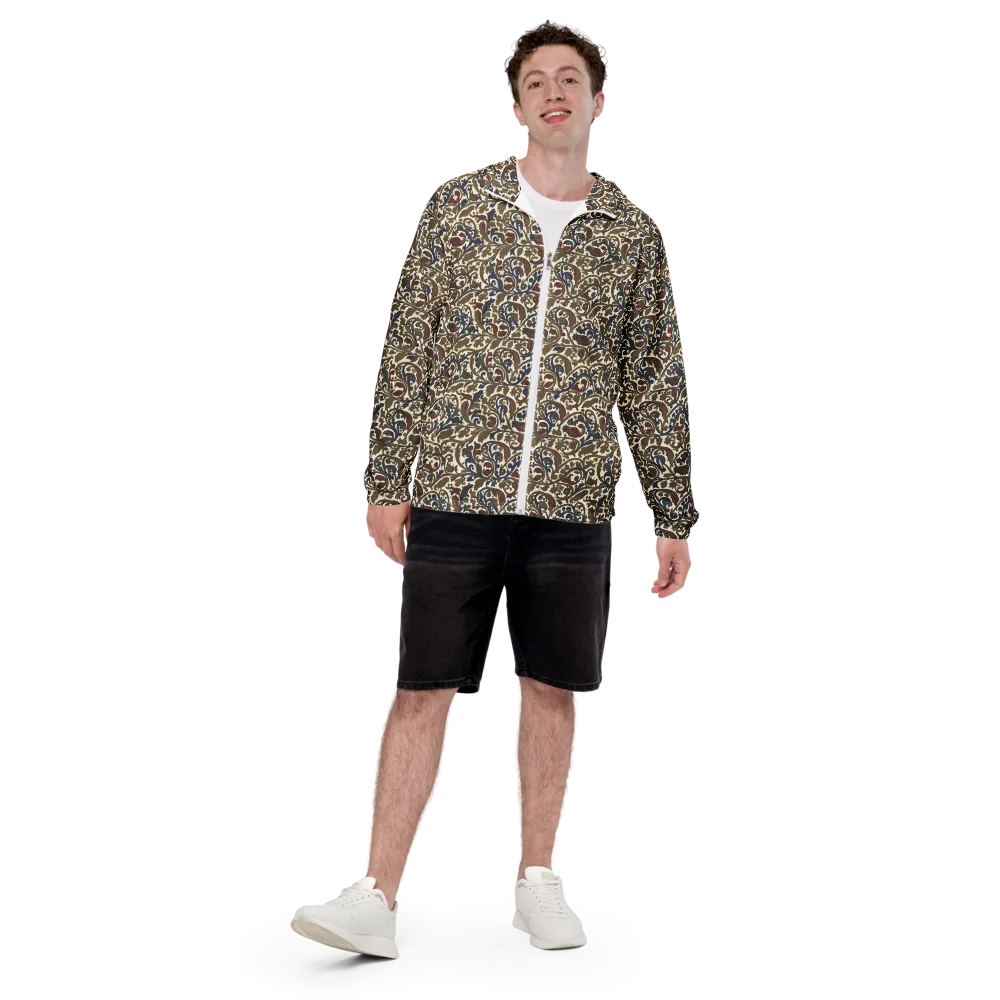 Brocade Menagerie on Men's Windbreaker — Front