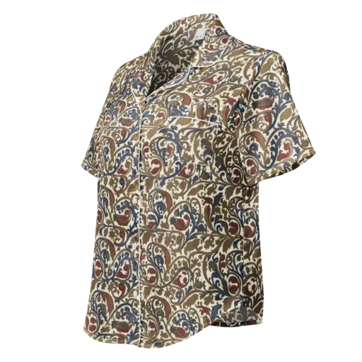 Brocade Menagerie on a Women's Short Sleeve Pajama Top