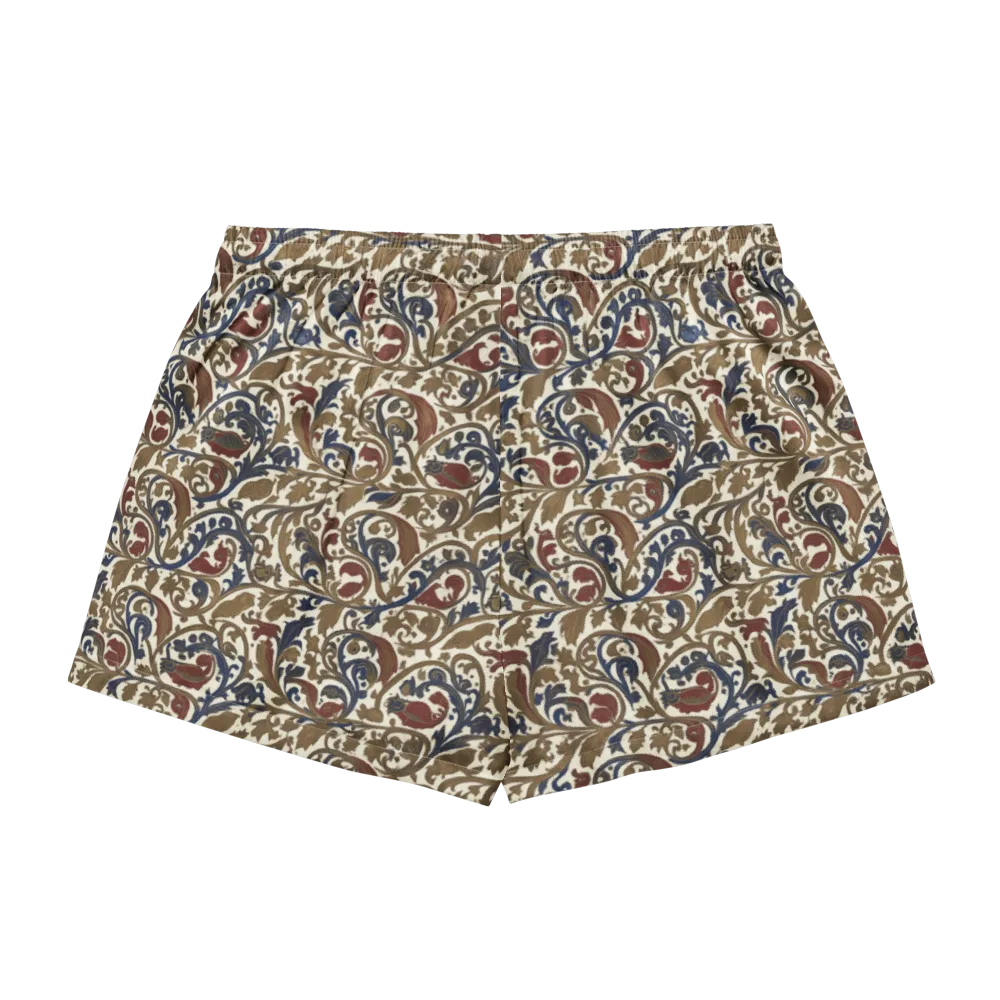 Brocade Menagerie on Women's Pajama Shorts — Back