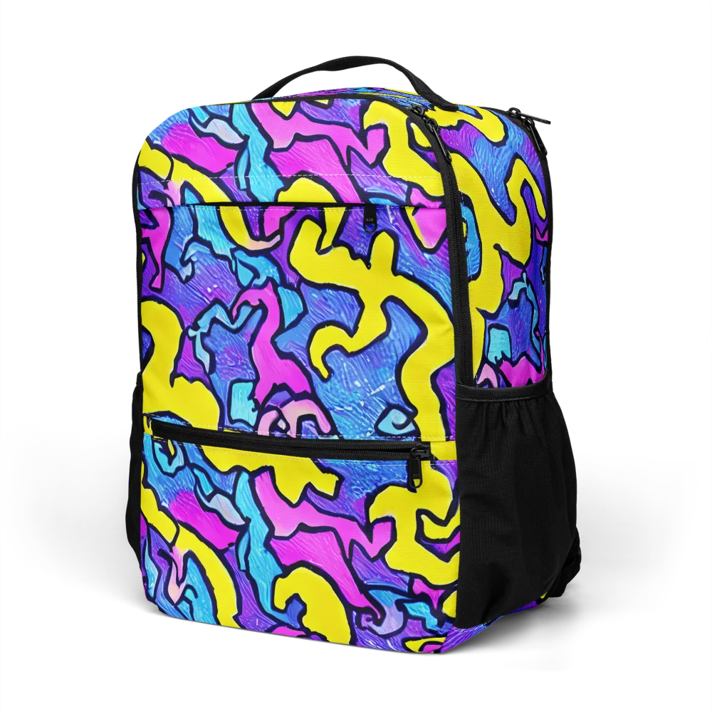 Kaleido Pulse on Utility Backpack — Left Front