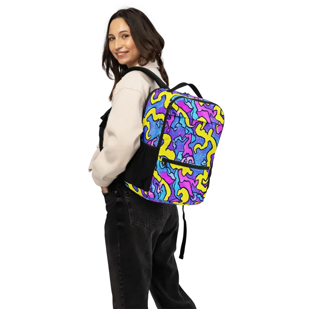 Kaleido Pulse on Utility Backpack — Back