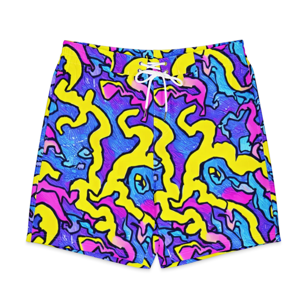 Kaleido Pulse on Men's Board Shorts — Front