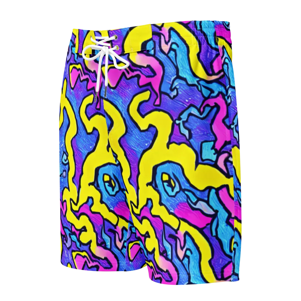 Kaleido Pulse on Men's Board Shorts — Front