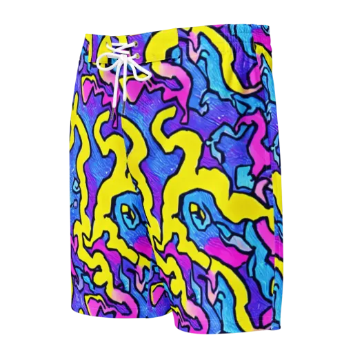 Kaleido Pulse on a Men's Board Shorts