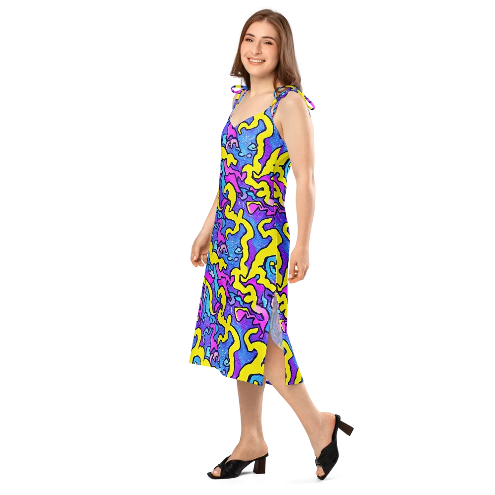Kaleido Pulse on Slip Dress — Left Front