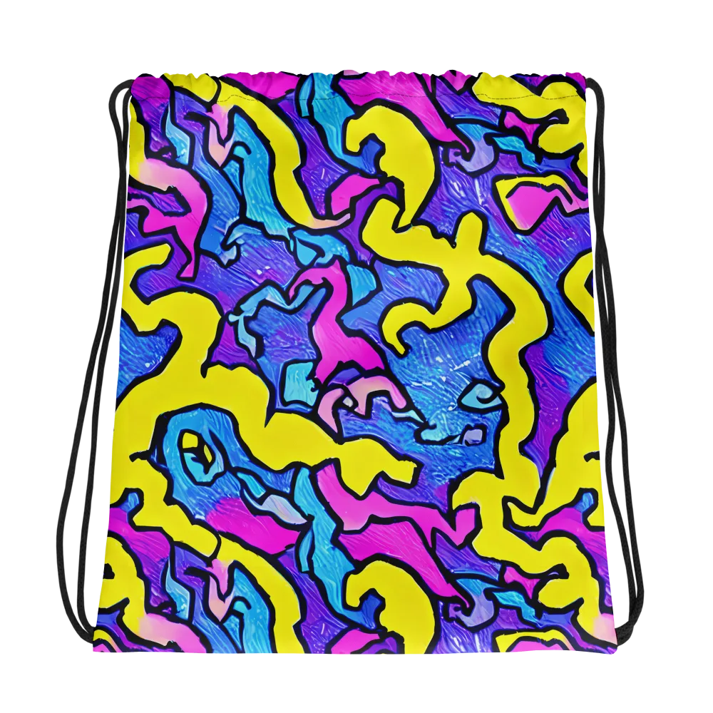 Kaleido Pulse on Drawstring Bag — Photo