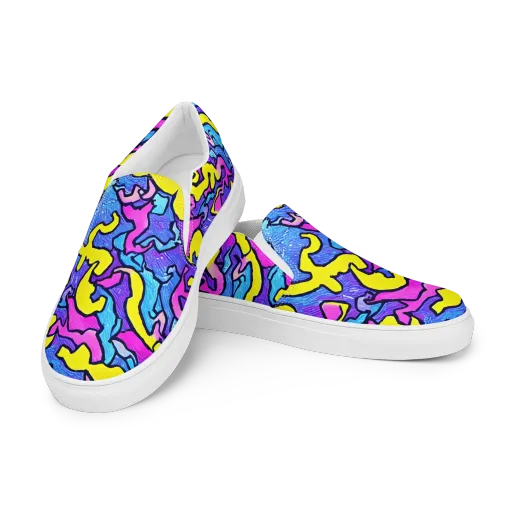 Kaleido Pulse on a Women's Slip-On Canvas Shoes