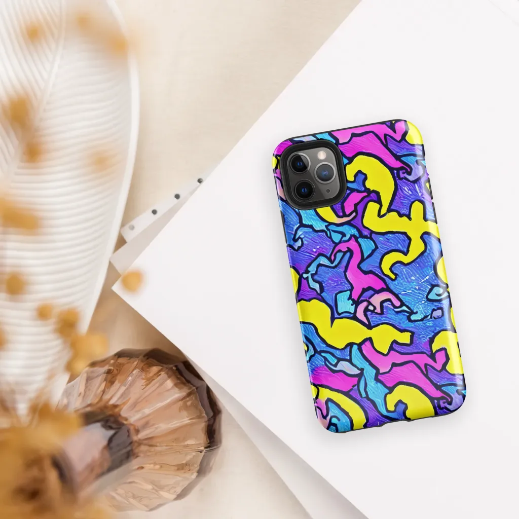 Kaleido Pulse on Tough Case for iPhone® — Front