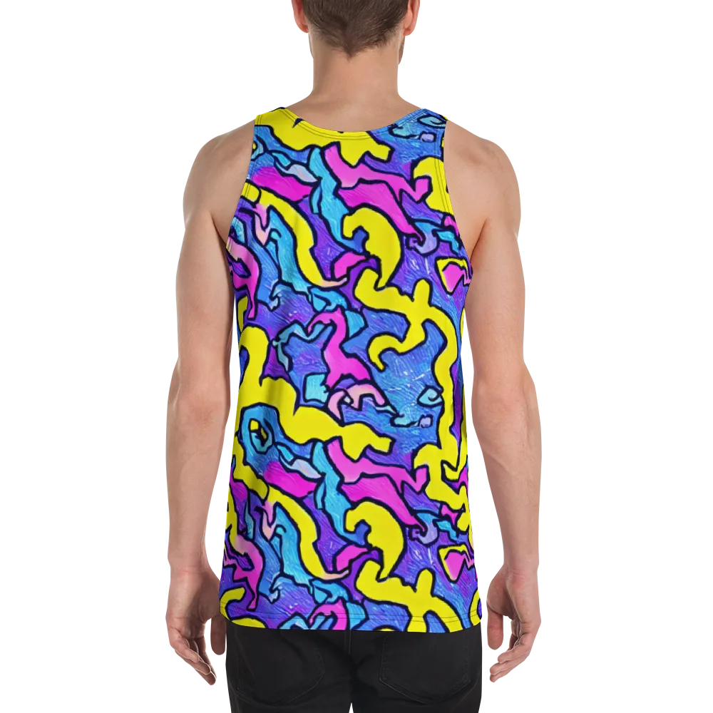 Kaleido Pulse on Men's Tank Top — Back