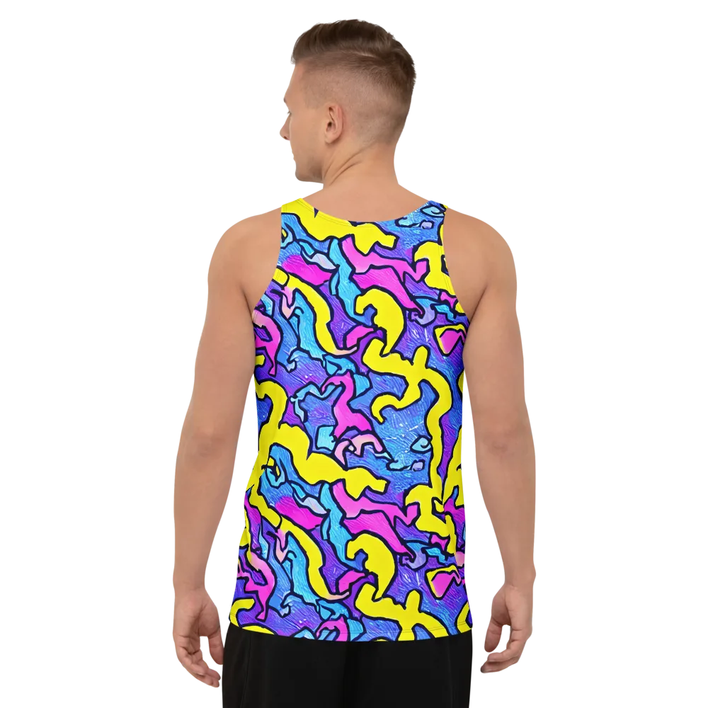 Kaleido Pulse on Men's Tank Top — Back