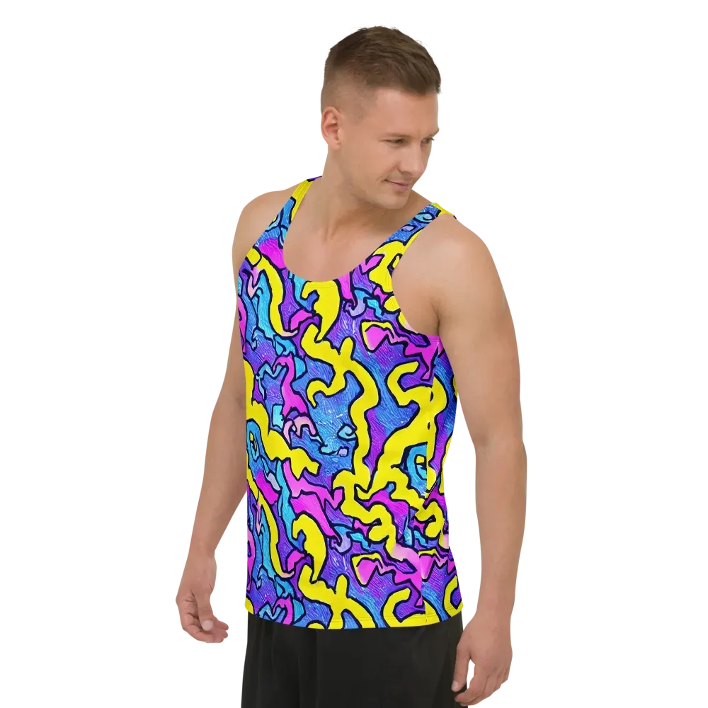 Kaleido Pulse on Men's Tank Top — Left Front