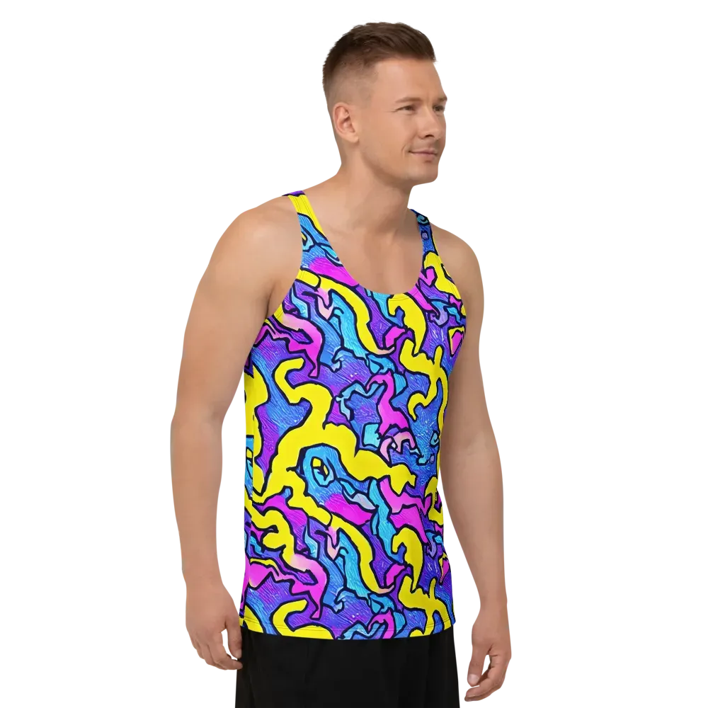 Kaleido Pulse on Men's Tank Top — Right Front