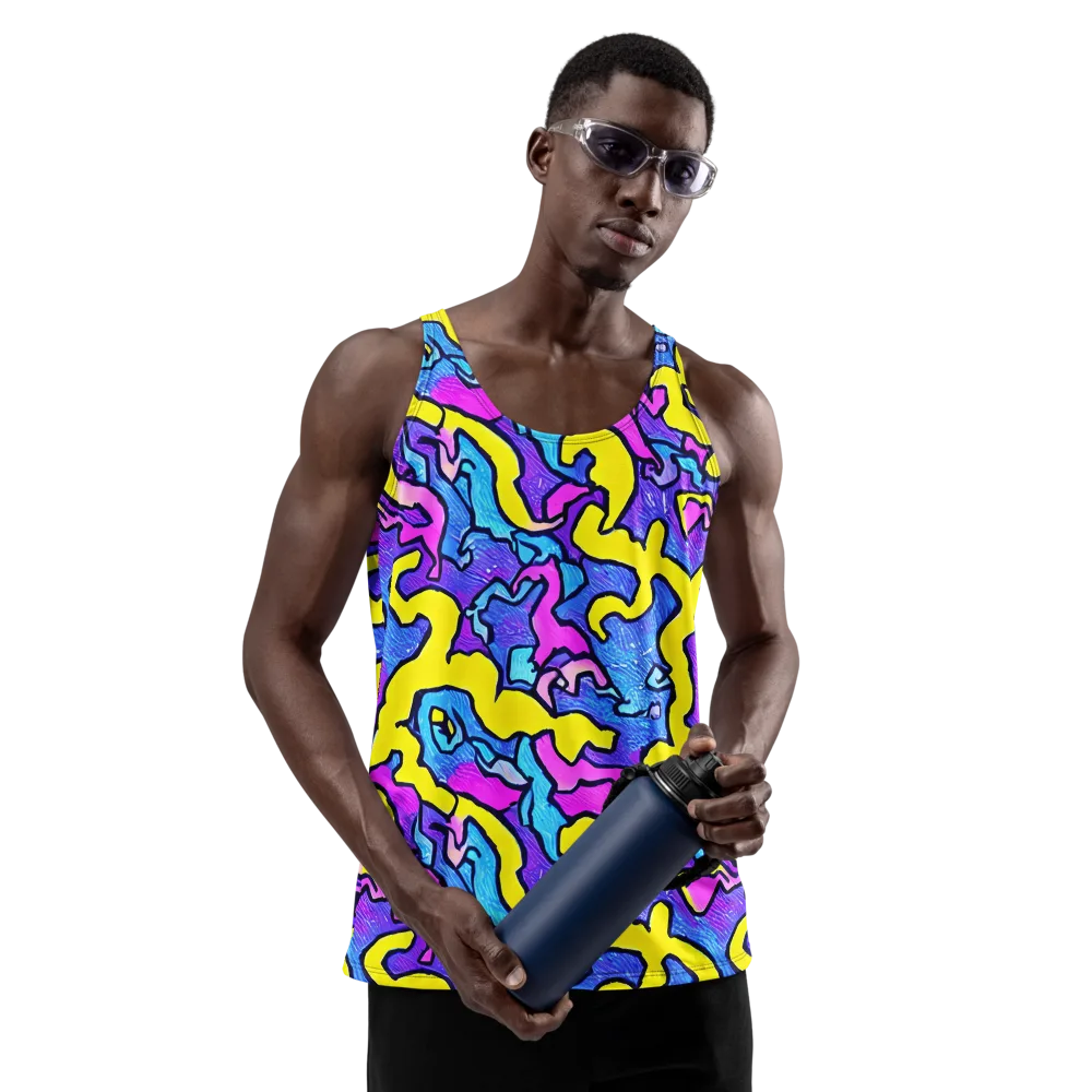 Kaleido Pulse on Men's Tank Top — Front