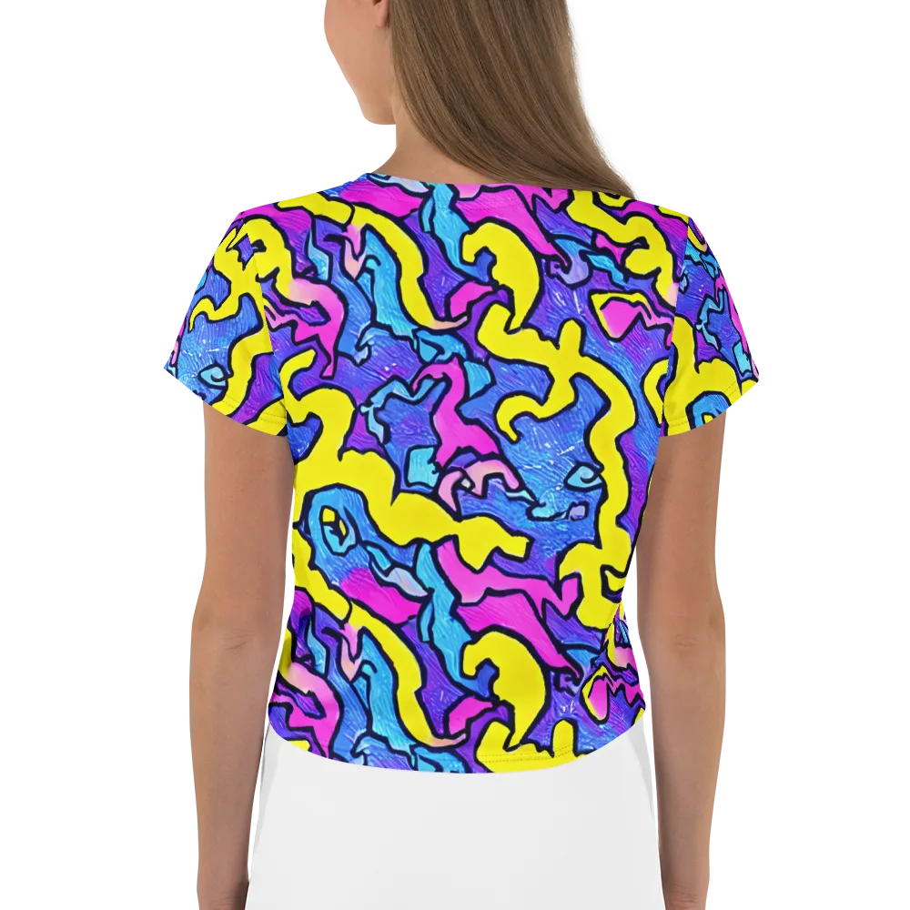 Kaleido Pulse on Crop Tee — Back