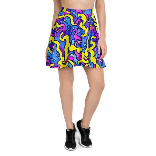 Kaleido Pulse on a Skater Skirt