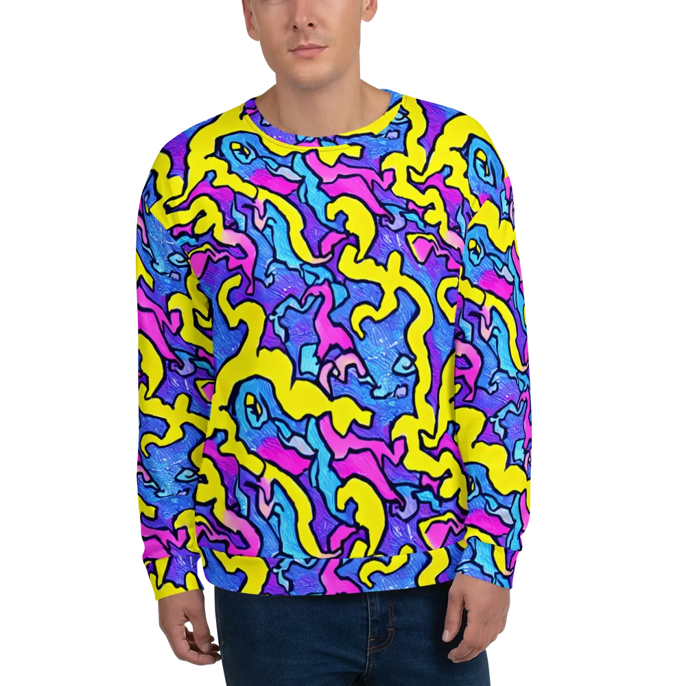 Kaleido Pulse on Sweatshirt — Front