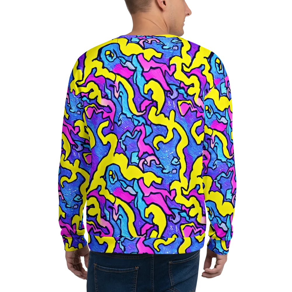 Kaleido Pulse on Sweatshirt — Back