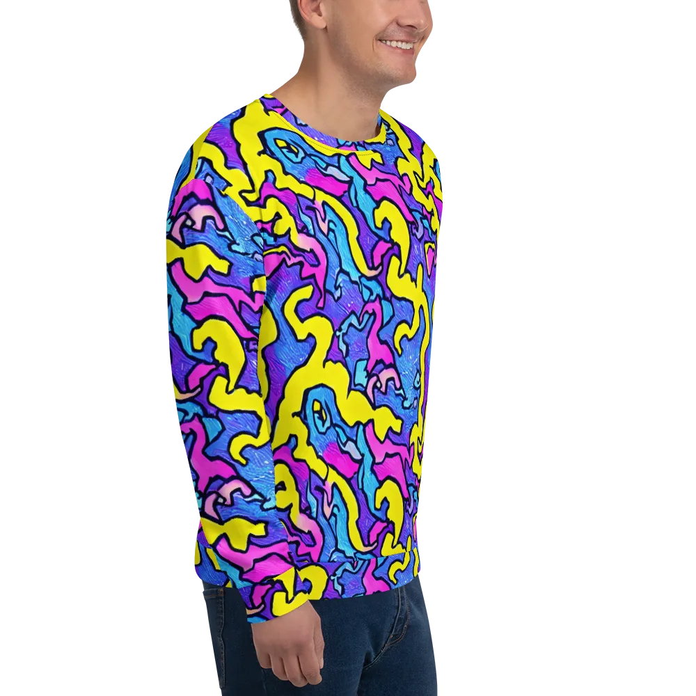 Kaleido Pulse on Sweatshirt — Right Front