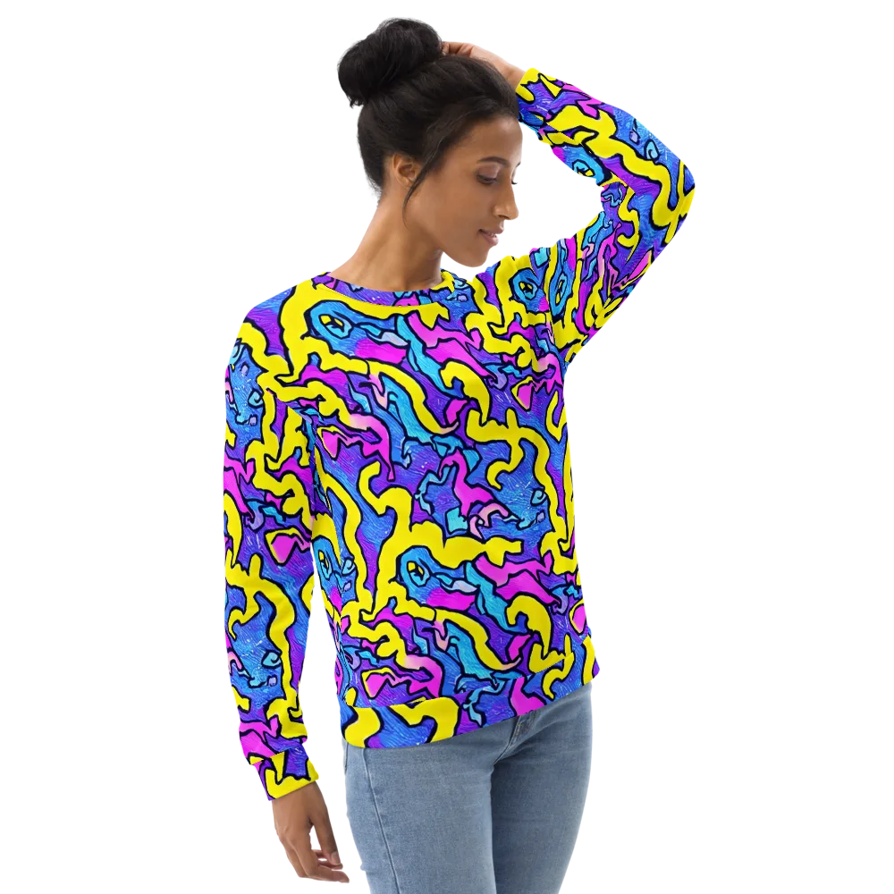 Kaleido Pulse on Sweatshirt — Right Front