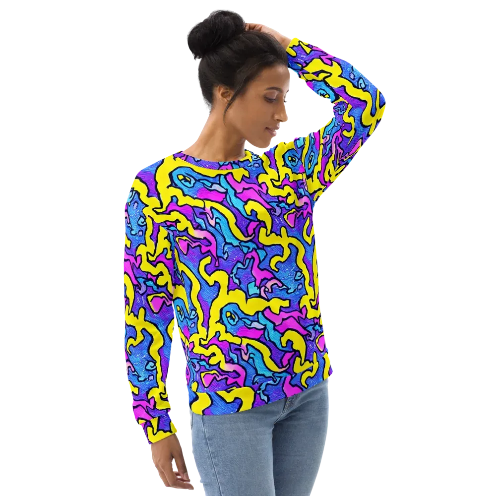 Kaleido Pulse on Sweatshirt — Right Front
