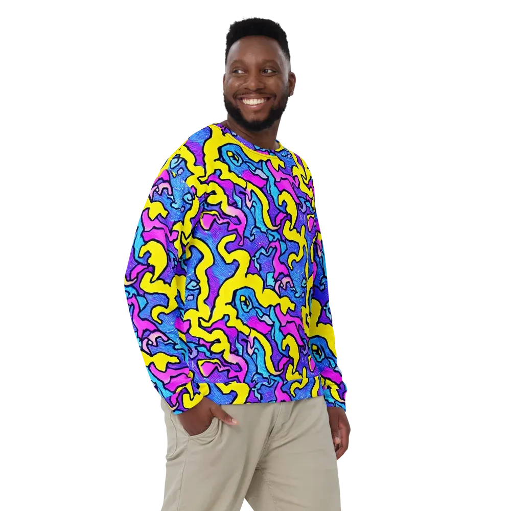 Kaleido Pulse on Sweatshirt — Front