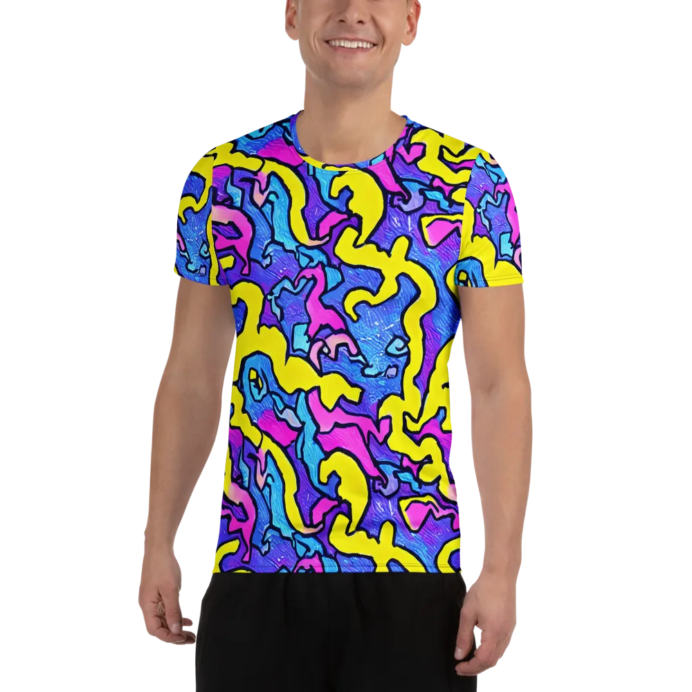Kaleido Pulse on Men's Athletic T-Shirt — Front