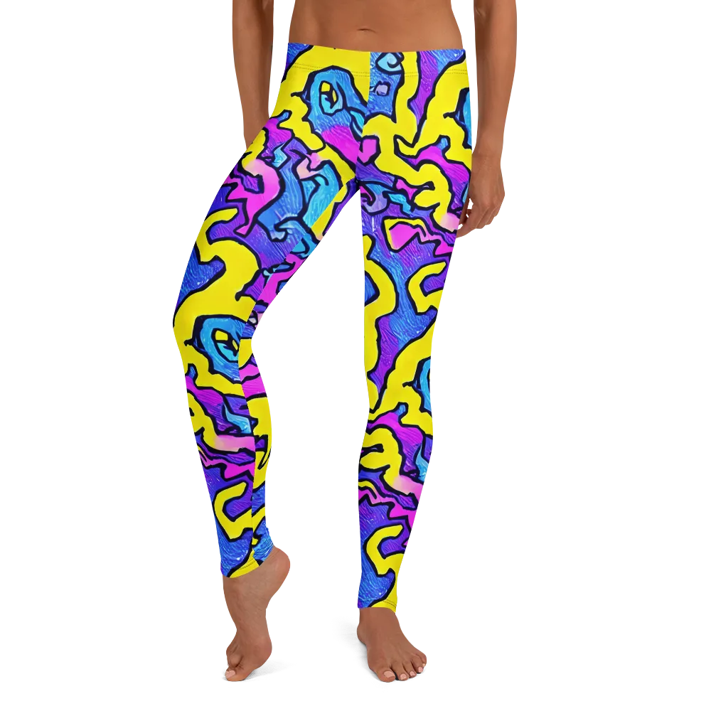 Kaleido Pulse on Leggings — Front