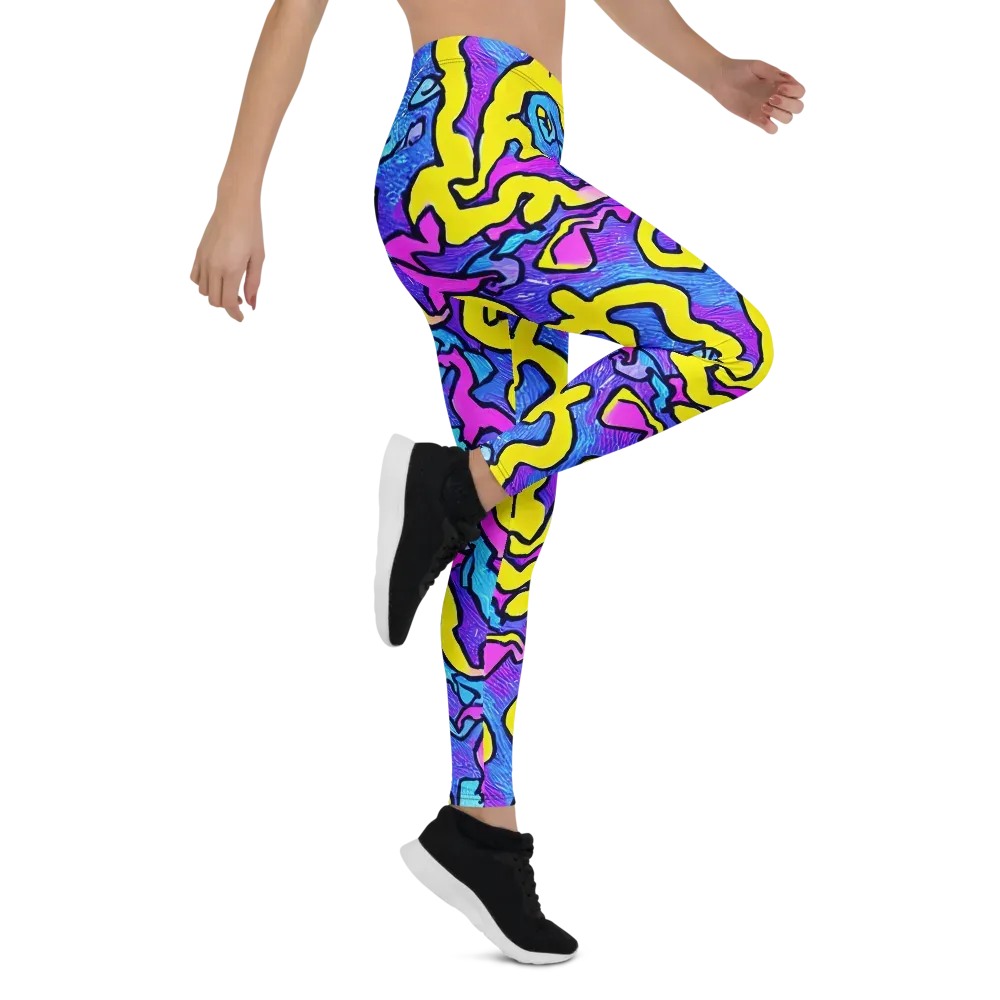 Kaleido Pulse on Leggings — Right