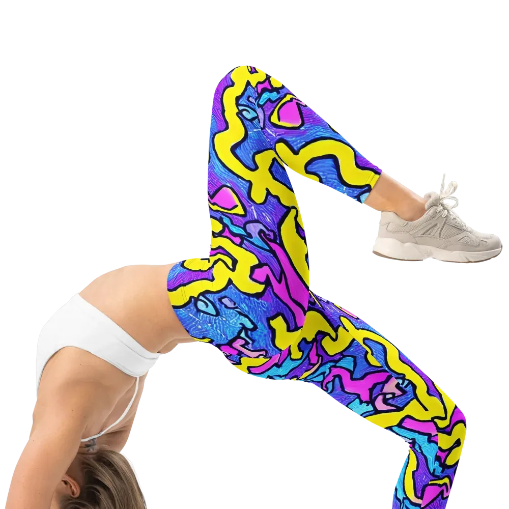 Kaleido Pulse on Leggings — Right